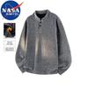 Мужской трикотажный свитер NASA MARVEL тяжелой вязки, теплый, со стойкой.
