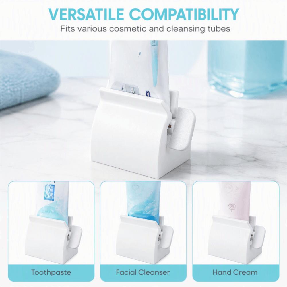 2 PCS White Toothpaste Dispenser Clip Holder Tube Squeezer Toothpaste Squeezer Tube Items