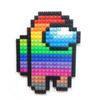 Deform Block Game Character Creation Set, 6-14 Hacker Rainbow, Korean Popular Toys