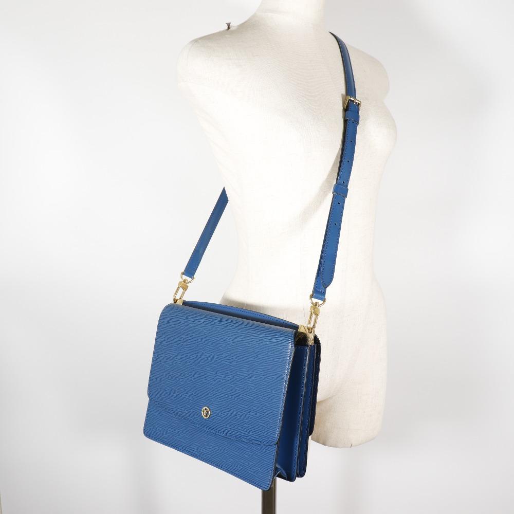 Louis Vuitton Женская сумка на плечо Grenel, двусторонняя, синяя кожа Epi, б/у