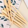 100pcs Bamboo Skewers Wooden Cocktail Toothpicks Bamboo Paddle Picks Food Skewers Bamboo Wood Skewers Toothpicks for Snacks