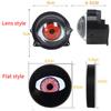 2/1in1 Car Demon Eye Red Eye Dynamic 3 Inch Devil Eyes Lens Lights For 12v Retrofit Kit Flat Headlight Assembly Auto Accessories
