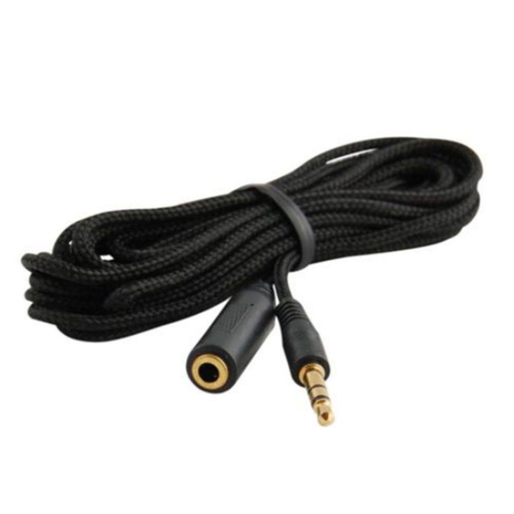 Extender 1.5M Wire Headphone Female Cord 4.9ft F/M To Extension 3.5mm Stereo Cable