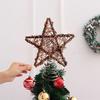 Christmas Tree Topper Star with Light Simple Installation Luminous Hollow Star Tree Topper Christmas Tree Decoration