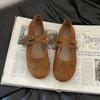 Модная обувь в стиле ретро Мори Мэри Джейн женская 2025 весна и осень новая французская ретро одинарная обувь с юбками и маленькие кожаные туфли