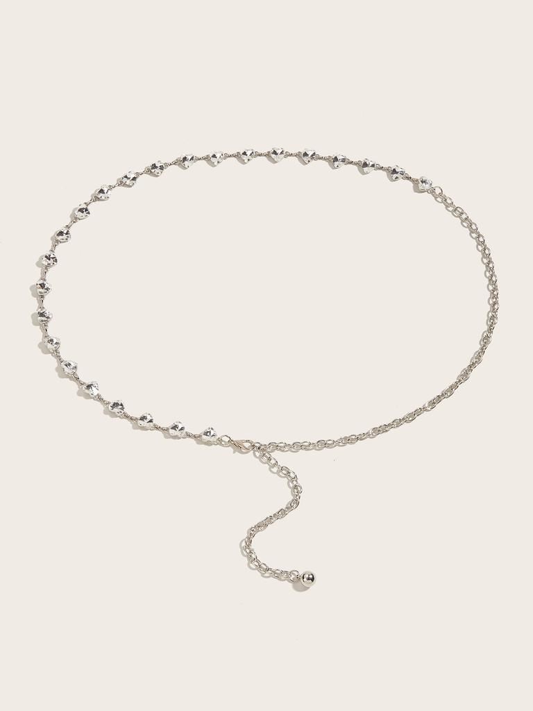 Rhinestone Waist Chain Metal Accessories Belt With Skirt Dress Waist Chain Decoration Thin Belt Tide