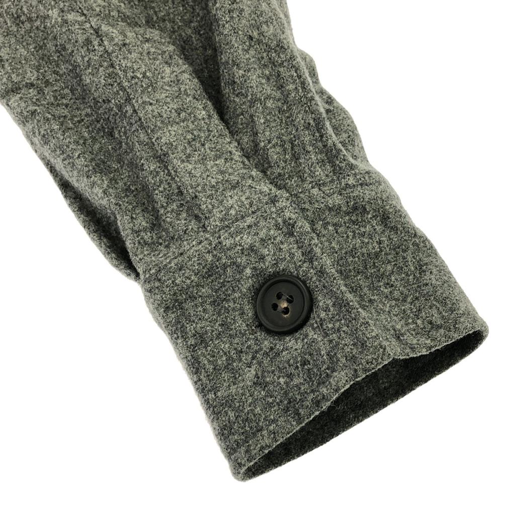 A.P.C. Французская шерстяная рубашка-куртка 2 серых Мужская Б/у