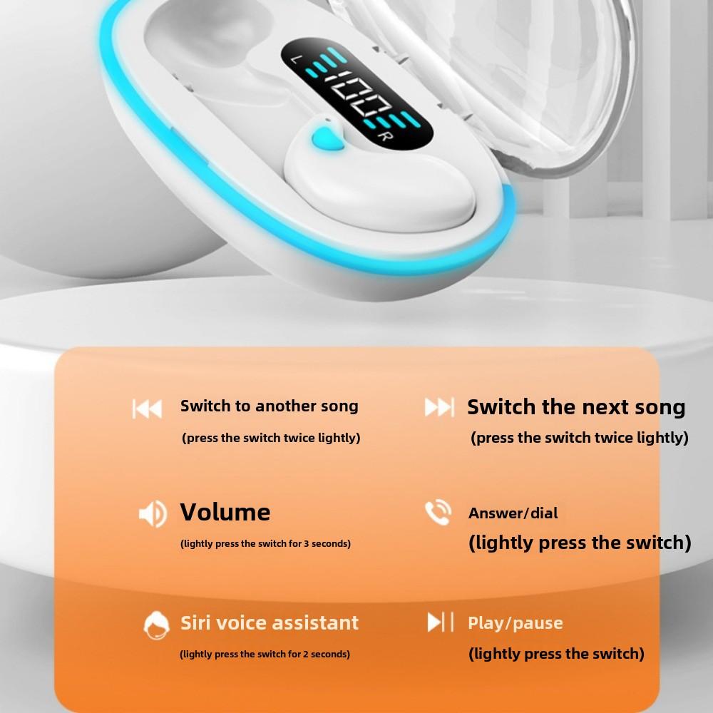 Bluetooth-гарнитура Invisible Sleep In-ear Mini Digital Display Gaming Headset