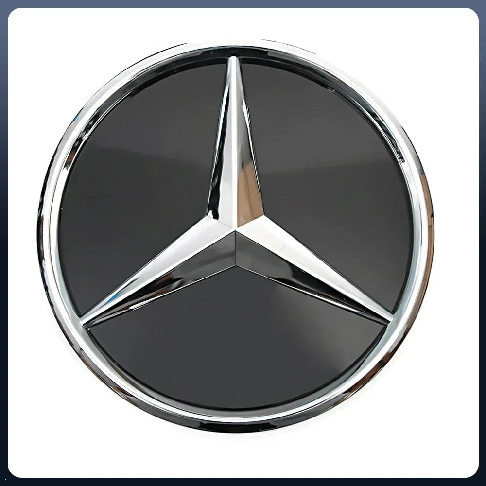 Car Sticker For Mercedes Benz Front Grill Mirror Emblem Glossy Black 3D Star Logo Fit For Mercedes Benz A C S SL CLA CLS GLA GLB