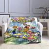 Одеяло с мультяшным принтом Digimon, теплое одеяло с фланцем, одеяло для пикника, домашнее дорожное одеяло, подкладка для кровати, подарок на день рождения