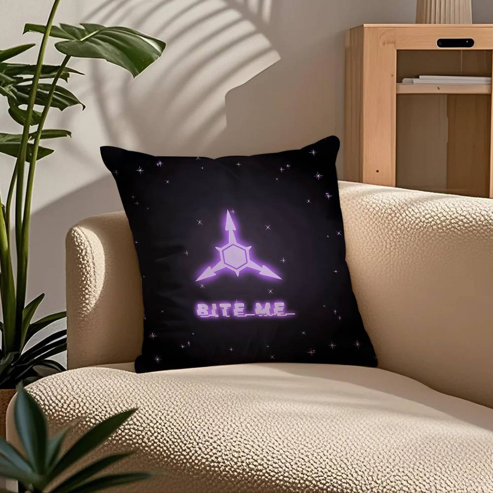 ANIME m-Murder d-Drones Pillow Case Comfort Sofa Bed Silky elegant Invisible zipper Custom Decorative cushion cover