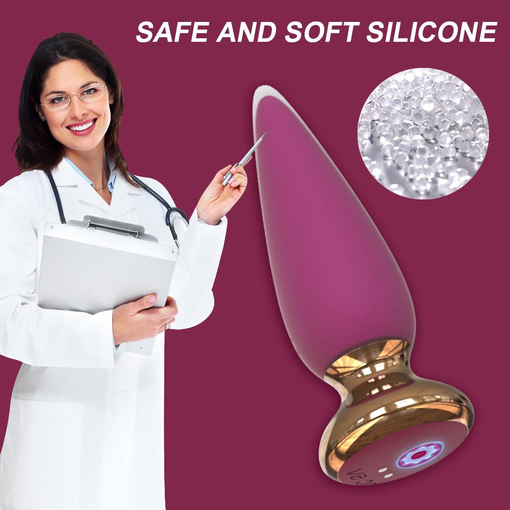 Беспроводной пульт дистанционного управления Анальный вибратор Секс-игрушка для мужчин и женщин Анальная пробка Мужской массаж простаты Вагина Фаллоимитатор для точки G Вибратор Анус Анальная пробка