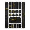 Carbon Fiber Look Bicycle Frame Sticker Water Resistant Frame Guard Patch  Road Bikes