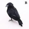 1-5PCS Halloween Simulation Black Feather Crow Model Realistic Raven Ornament Spooky Haunted House Party Decoration Props