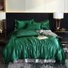 Luxury Gold Mulberry Silk Bedding Set Comforter Quilt Cover Flat Sheet Pillowcase Double Ru Europe Queen Bed Linen Duvet Covers