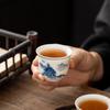 Изысканная керамическая пиала для чая, расписанная вручную - Специальная пиала для дегустации чая Кунг-фу для женщин
