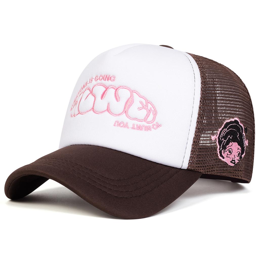 Мужская бейсболка с вышивкой букв сбоку, сетчатая шляпа, уличная регулируемая солнцезащитная шляпа для отдыха, весна-осень, для путешествий, туризма, пляжного отдыха