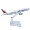 16см Модель самолета A320 с шасси SriLankan Airlines Airbus A320 Модель самолета Металлическая литая модель самолета Авиационные симуляторы Игрушки Мальчик