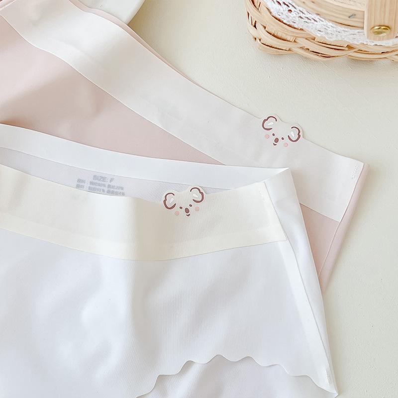 Женские трусы, бесшовное нижнее белье из ледяного шелка, милые, приятные для кожи, удобные трусики с подтяжкой бедер