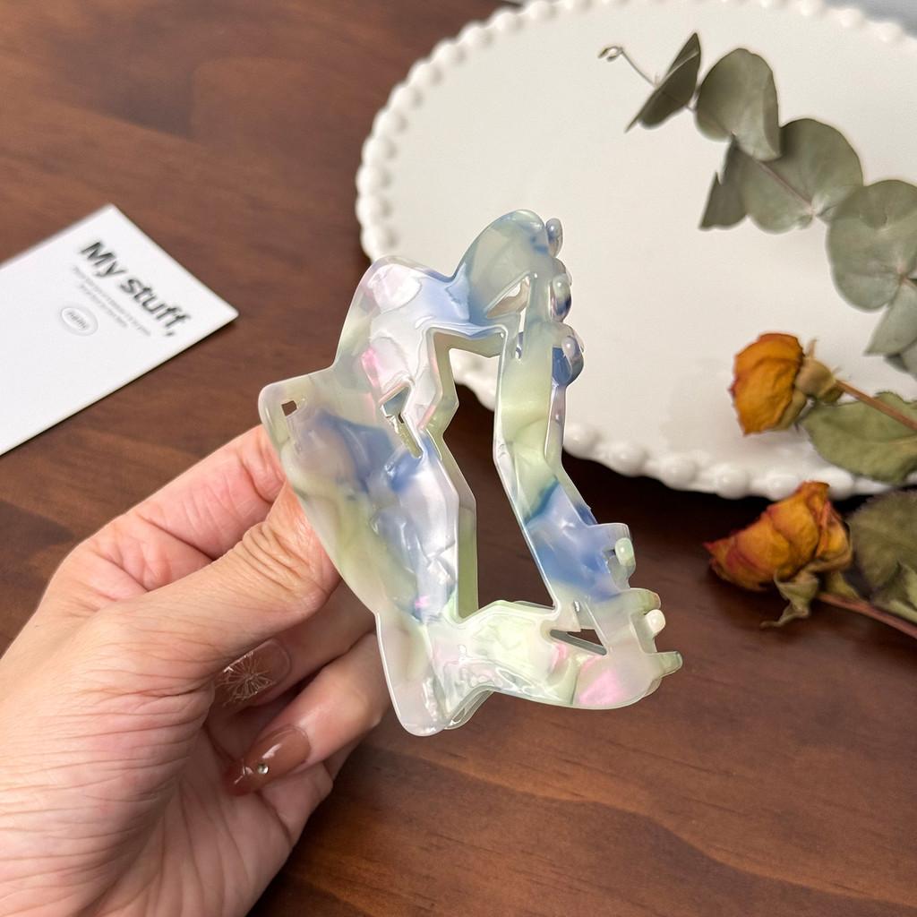 Стильная ацетатная заколка-краб для волос с вырезом в виде звезды для женщин, универсальный модный аксессуар