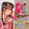 100PCS Women Girls Colorful Nylon Elastic Hair Bands Ponytail Hold Small Hair Tie Rubber Bands Scrunchie Hair Accessories
