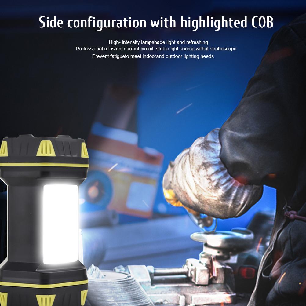 LED Camping Lantern Rechargeable Waterproof Tent Light with 4 Gear Light Adjustment Red Light Power Display for Outdoor