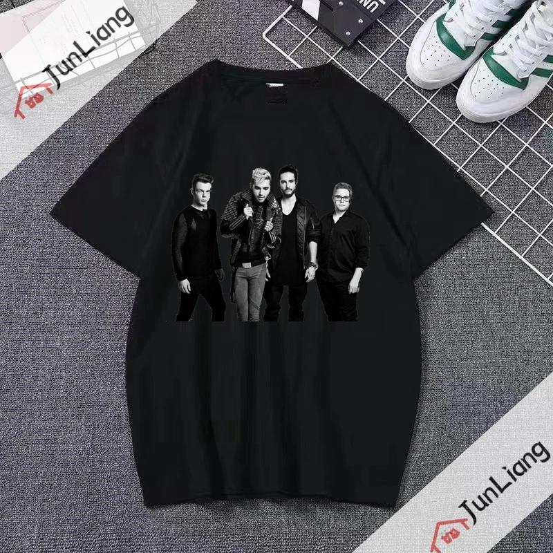 Футболки итальянской рок-группы для женщин Maneskin Харадзюку Уличная одежда Спортивная одежда Мужские K-pop Готическая одежда Футболки с коротким рукавом Топы