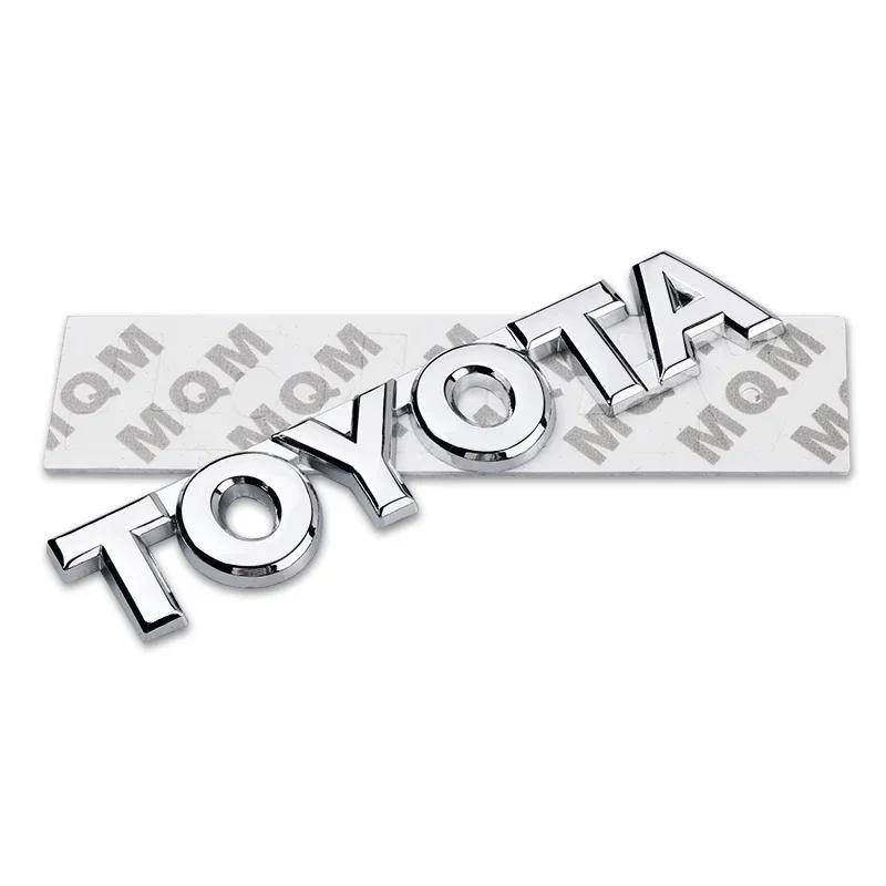 1 шт. Металлическая эмблема Значок Автомобильная 3D наклейка Наклейка на багажник автомобиля Автомобильные аксессуары Для Toyota Fortuner Chr Verso Prius Hiace Yaris Trd Corolla