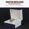 New PU Leather Threaded Square Watch Box Single Watch Case Portable Travel Watch Storage Box Scratch-Resistant Gift Watch Box