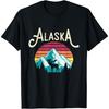 Ретро Аляска AK Джуно Горы Дикая природа Лось Футболка