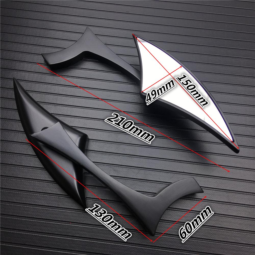 Боковые зеркала заднего вида для мотоцикла 8 мм 10 мм для Harley Honda Yamaha Kawasaki Street Sports Bike Chopper Cruiser