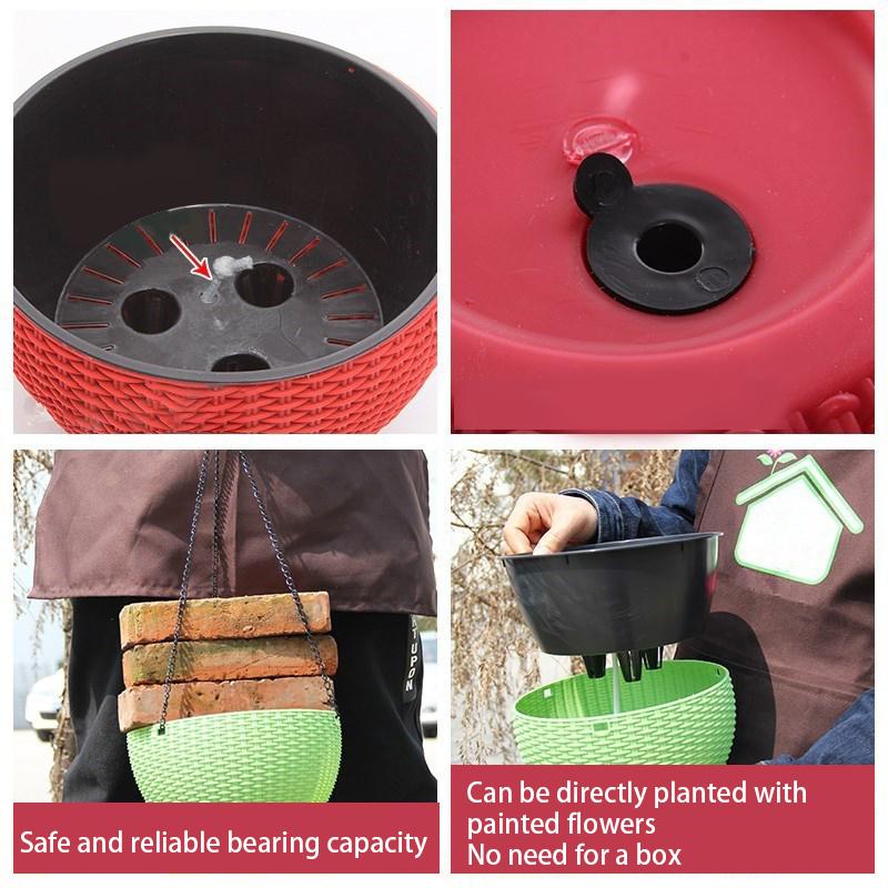 Подвесные горшки для растений из смолы, корзина для растений, вешалка для цветочных горшков, уличный подвесной держатель для горшков, корзина для украшения стен в саду