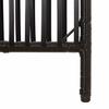3 Panel Black Poly Rattan Folding Screen