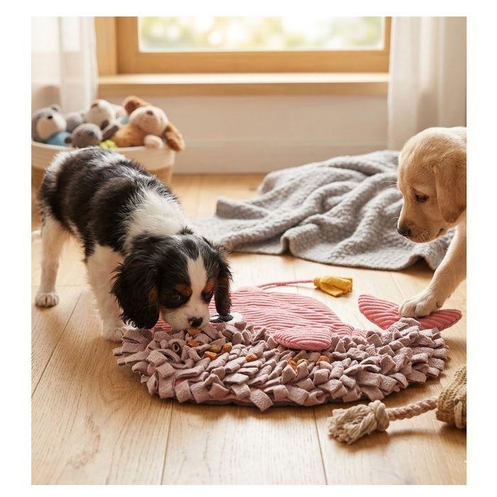 Jeu d'occupation et de fouille Morgane la baleine pour chien 38 cm