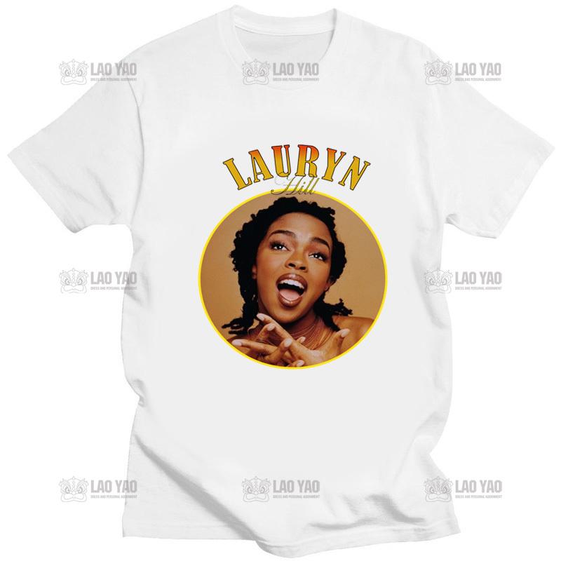 Футболка с принтом Lauryn Hill Fugees, новинка, повседневная, унисекс, унисекс, футболка с круглым вырезом, хип-хоп, унисекс, короткий рукав, уличная мода, футболка, крутые топы, унисекс