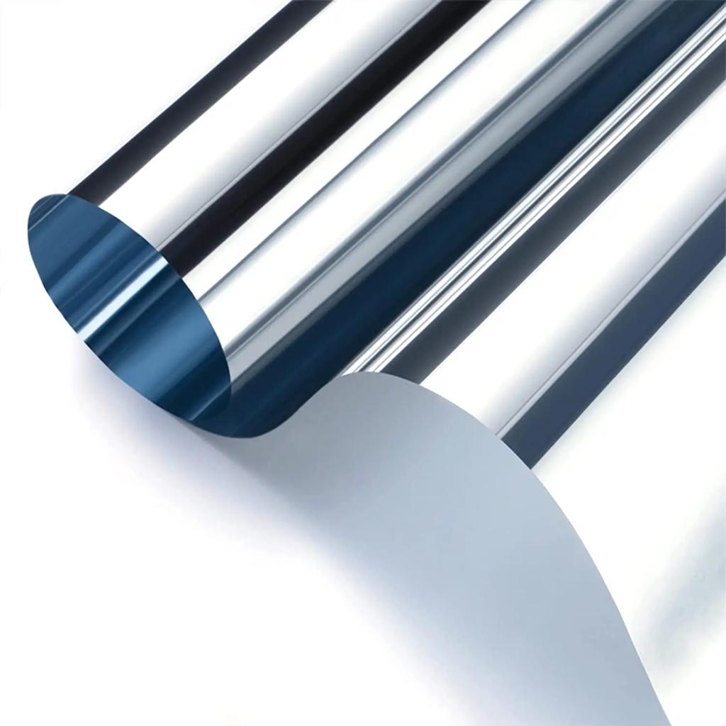 Односторонняя зеркальная оконная пленка, светоотражающая самоклеящаяся пленка, солнцезащитная оконная наклейка, теплоизоляция, защита конфиденциальности, тонировка стекла