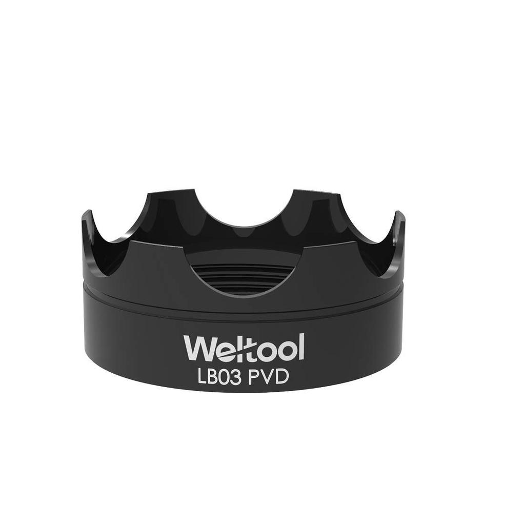 Weltool LB03PVD Flashlight Protective Strike for Maglite ML300L ML300 LX Bezel, Black, C/D &
