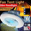 1 шт. уличный вентилятор, светильник для кемпинга, зарядка через USB, аварийное освещение, светильник для палатки, мощность, мини-вентиляторы