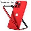 Hybrid Silicone Frame Aluminum Metal Phone Case for iPhone 16 15 14 Plus 13 12 11 Pro Max Xs Xr Anti-Fall Corners Bumper Cover