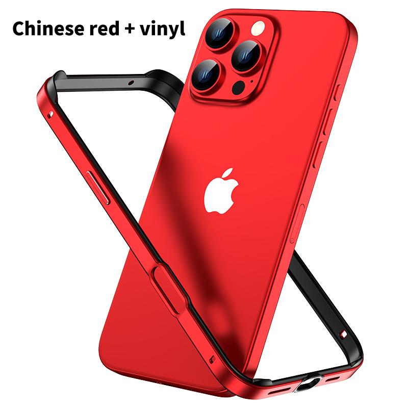 Hybrid Silicone Frame Aluminum Metal Phone Case for iPhone 16 15 14 Plus 13 12 11 Pro Max Xs Xr Anti-Fall Corners Bumper Cover