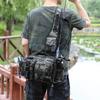 Men's Large Capacity Crossbody Fishing Tackle Bag - Multifunctional Chest Bag for Outdoor Use