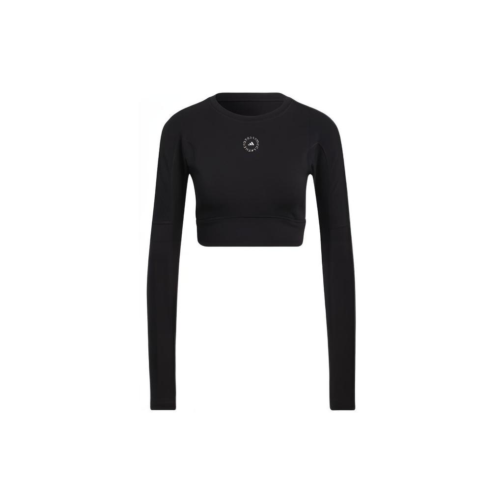 adidas Укороченный топ для тренировок Stella McCartney TrueStrength с вырезами HB6074