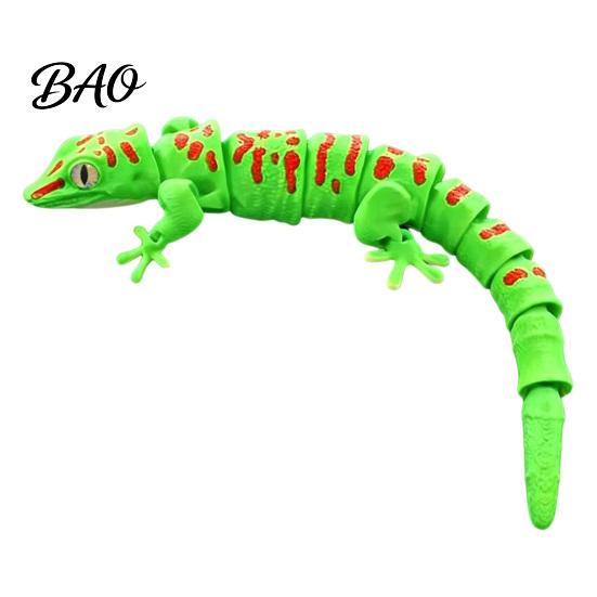 3D Printed Gecko Toy Leopard Figurine, Realistic Articulated Chameleon Fidget Toy, Animal Decor Flexible Jointed Lizard Model, Shape Desk Decoration
