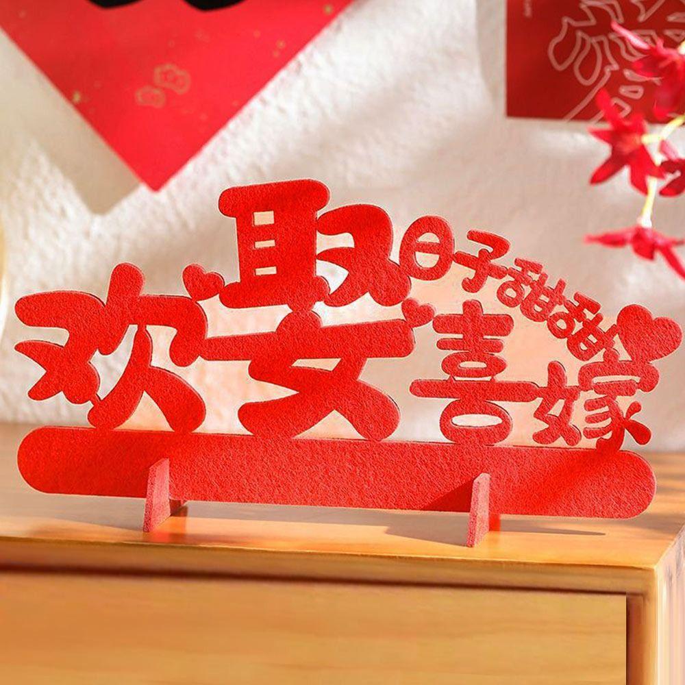 3D Wedding Ornament Wedding Supplies Xi Word Sticker Chinese Wedding Decoration Wall Stickers