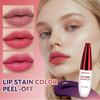10g - Long Lasting Moisturizing Peel Off Liquid Lipstick, Waterproof, Non-stick Cup, Glossy, Nourishing for All Skin Types, Berry/pink/red Tones