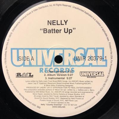 12-дюймовая пластинка NELLY - Batter Up UNIR203791 Universal Recor 2000 US Rap & Hip-Hop/R&B Б/у