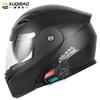 Мотошлем с двойным откидным визором и модулем Bluetooth K25, ABS, полнолицевой, сертифицирован 3C, для дорог и бездорожья