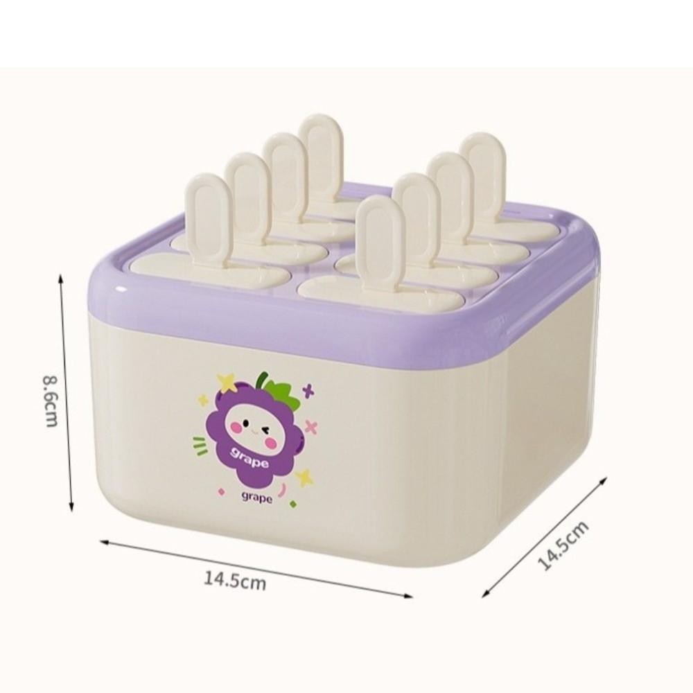 Plastic Popsicle Mold Household Ice Cream Makers Creative Popsicle Mold Cube Tray