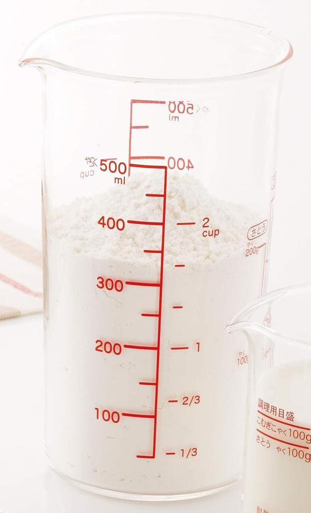 Iwaki Heat Resistant Glass Measuring Cup Measure Cup 500ml Set of 3 100ml, 200ml,