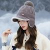 Versatile Breasted and Velvet Warm Baseball Cap Japanese Casual Windproof Ear Protection Cap Outdoor Cold Proof Wool Cap New